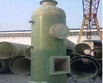 玻璃鋼脫硫塔現(xiàn)場(chǎng)圖